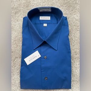 NWT Van Huesen Comfort Stretch, Shirt 18, 36/37, Navy